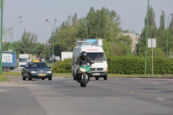 Policija įsigijo naują motociklą