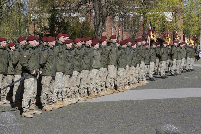 Karių grįžusių iš Malio sutikimo ceremonija