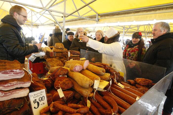 Žiemos varymo jomarkas Klaipėdos Turgaus aikštėje