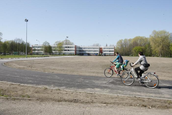 Uostamiestyje atnaujinami mokyklų stadionai