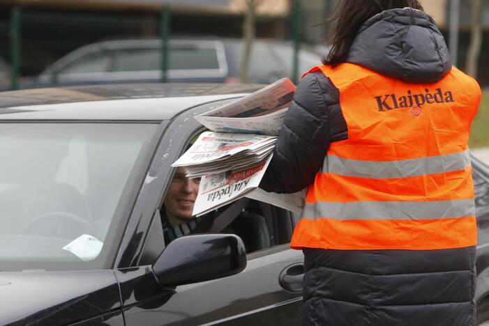 Dienraščio "Klaipėda" jubiliejinė akcija kelyje