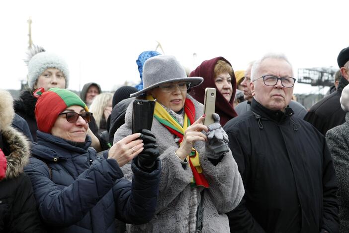 Tautinės vėliavos pakėlimas Klaipėdoje