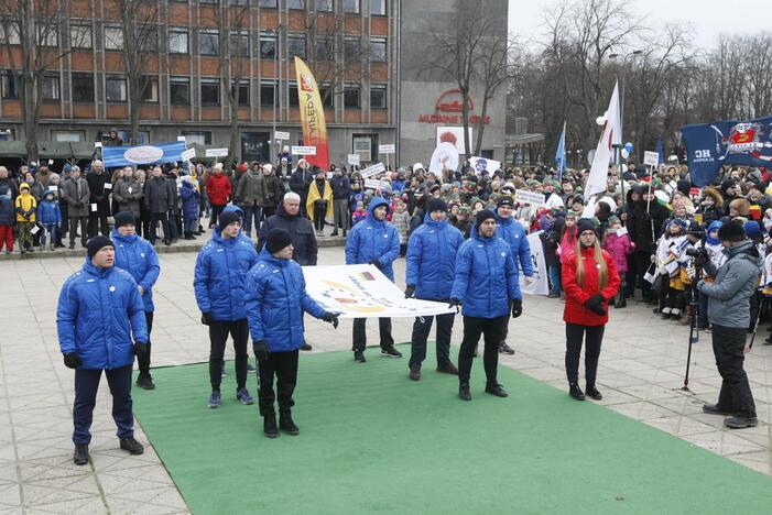 Klaipėdoje suplevėsavo Europos sporto vėliava