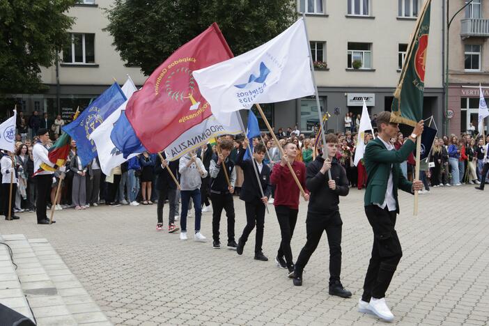 Lietuvininkų aikštėje – pirmoji pamoka