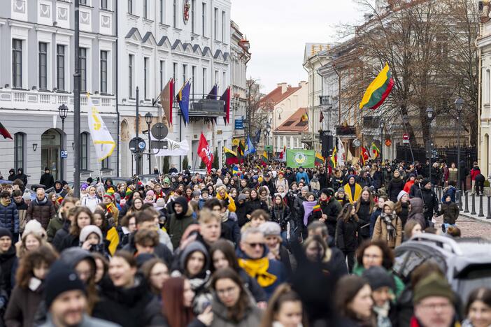 Šventinė jaunimo eisena „Lietuvos valstybės keliu“