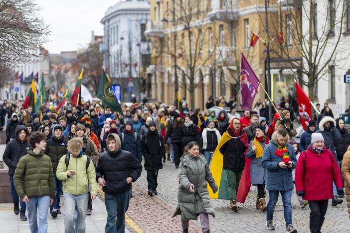 Šventinė jaunimo eisena „Lietuvos valstybės keliu“