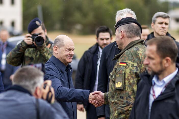 Prezidento G. Nausėdos ir Vokietijos kanclerio O. Scholzo susitikimas