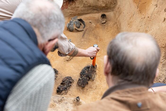 Verkių dvarvietėje pristatomas archeologinis atradimas