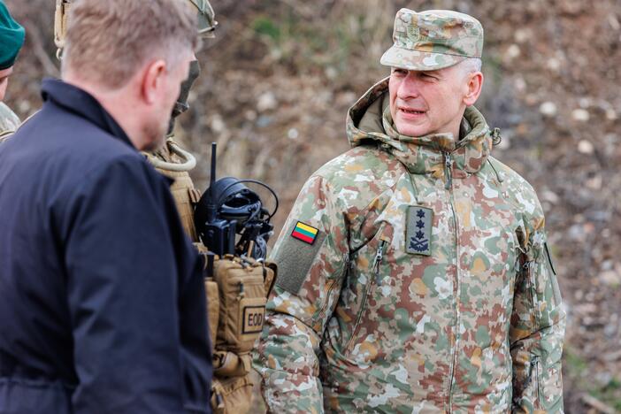 Islandijos ir Lietuvos kariuomenės vadų vizitas Rukloje 