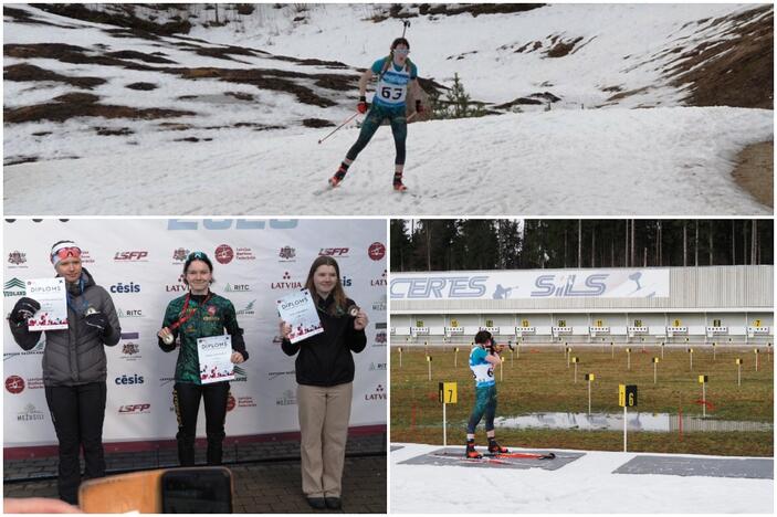 Latvijos biatlono čempionato aukso medalį parsivežė vilnietė