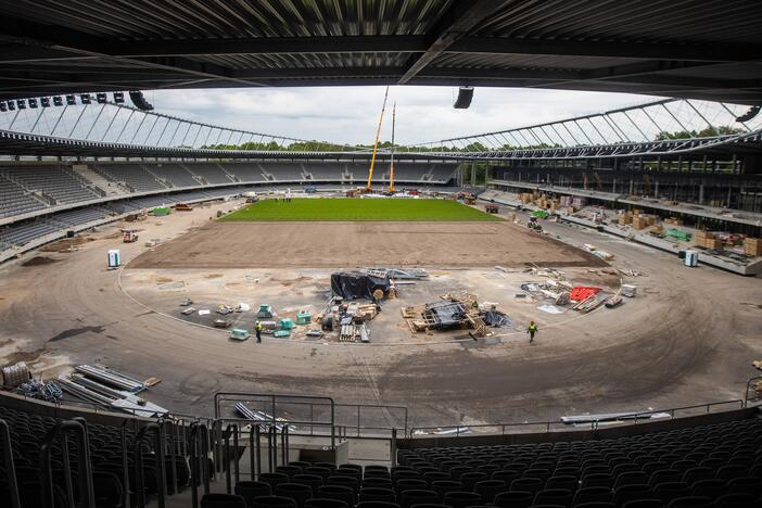 Darbų eiga Kauno Dariaus ir Girėno stadione