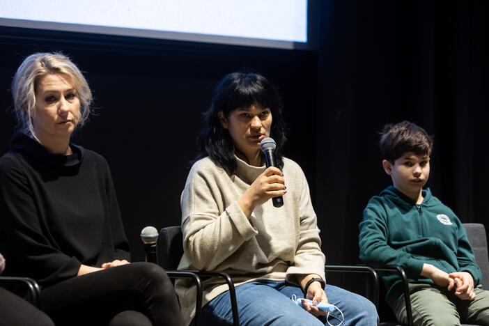 Dokumentinio filmo „Mėlyna kaip apelsinas žemė“ herojų konferencija