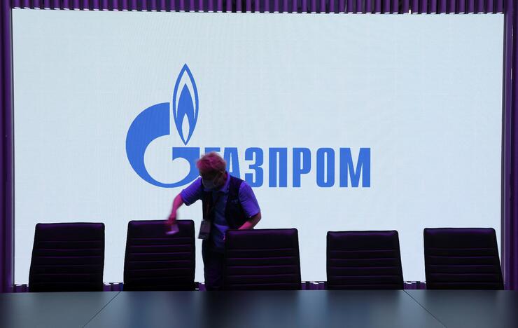 „Gazprom“ dar labiau sumažino dujų tiekimą Italijai