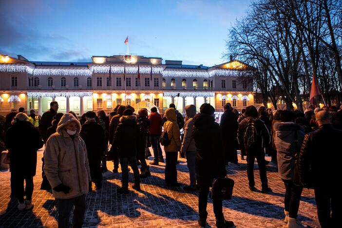 „Basų mamų“ protestas prieš galimybių pasą vaikams