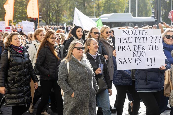  Profesinių sąjungų protestas Vilniuje