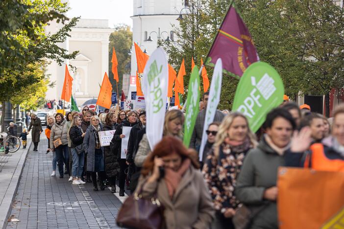  Profesinių sąjungų protestas Vilniuje