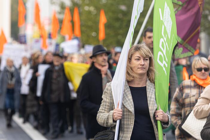  Profesinių sąjungų protestas Vilniuje