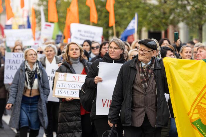  Profesinių sąjungų protestas Vilniuje