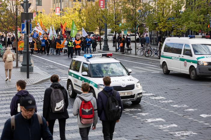  Profesinių sąjungų protestas Vilniuje