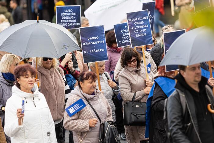  Profesinių sąjungų protestas Vilniuje