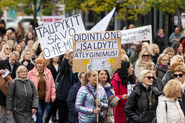  Profesinių sąjungų protestas Vilniuje