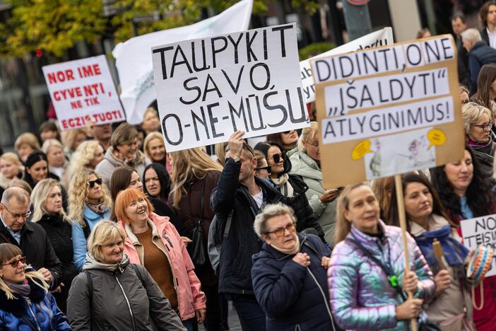  Profesinių sąjungų protestas Vilniuje