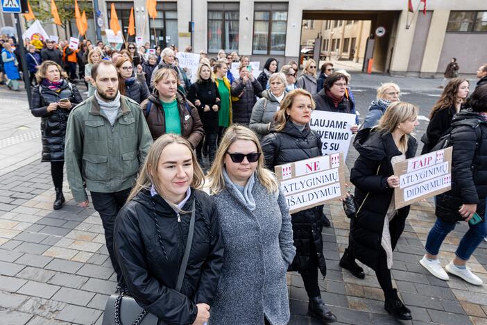  Profesinių sąjungų protestas Vilniuje