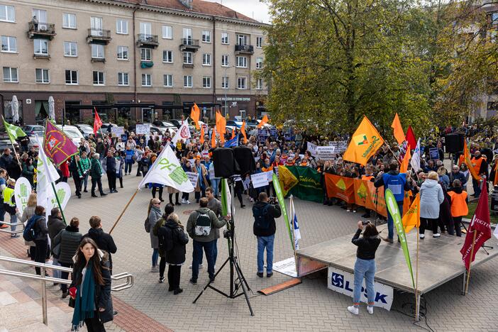  Profesinių sąjungų protestas Vilniuje