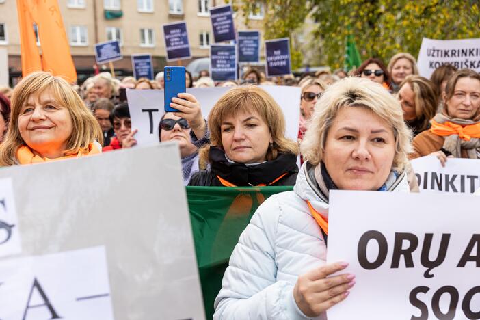  Profesinių sąjungų protestas Vilniuje