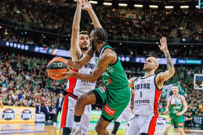 LKL rungtynės: Kauno „Žalgiris“ ir Vilniaus „Rytas“