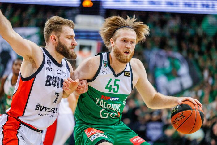 LKL rungtynės: Kauno „Žalgiris“ ir Vilniaus „Rytas“