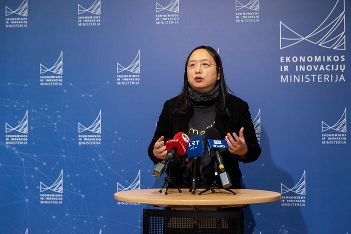 Taivano skaitmeninių reikalų ministrė Audrey Tang.