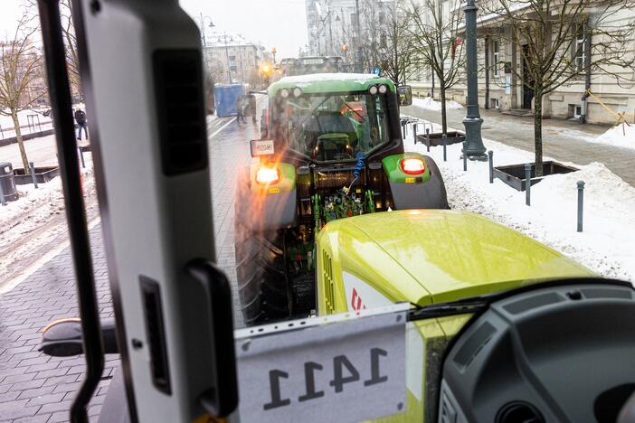 Protestuojantys ūkininkai Vilniuje