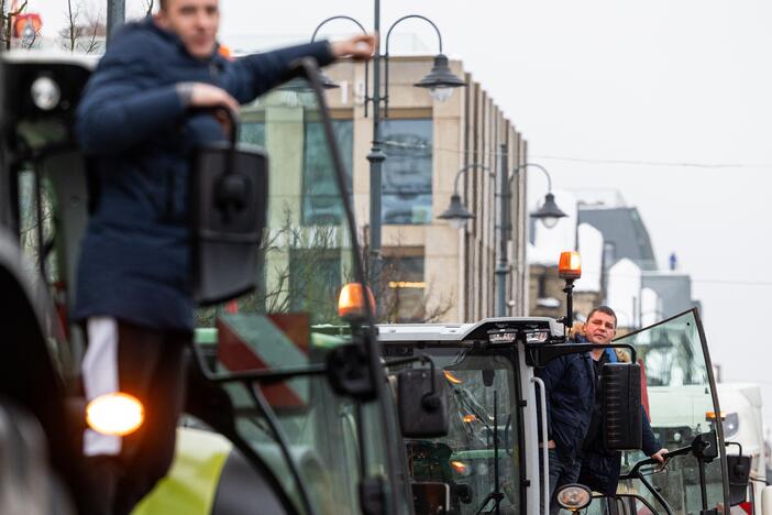 Protestuojantys ūkininkai Vilniuje