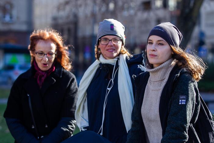 Aktorių protesto akcija prie Seimo