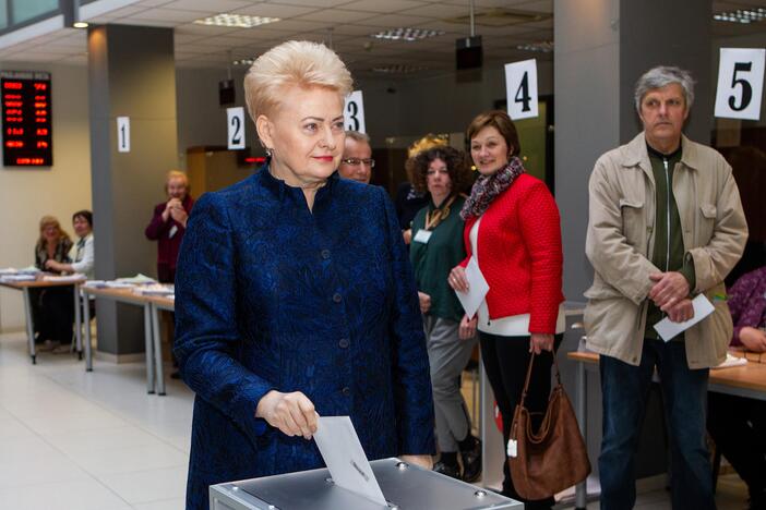 D. Grybauskaitė iš anksto balsavo prezidento rinkimuose