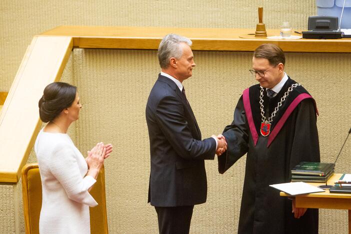 G. Nausėdos priesaikos ceremonija Seime