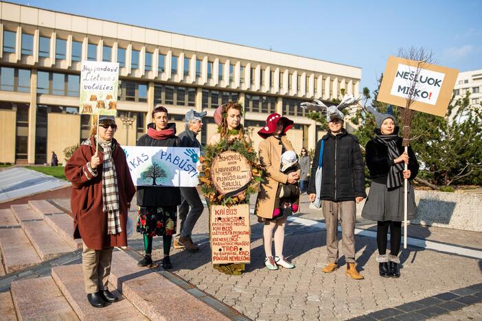 Protesto akcija „Girios ateina į Vilnių“