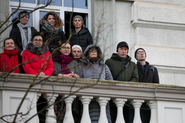 LMTA surengė protesto akciją „Šauksmas“