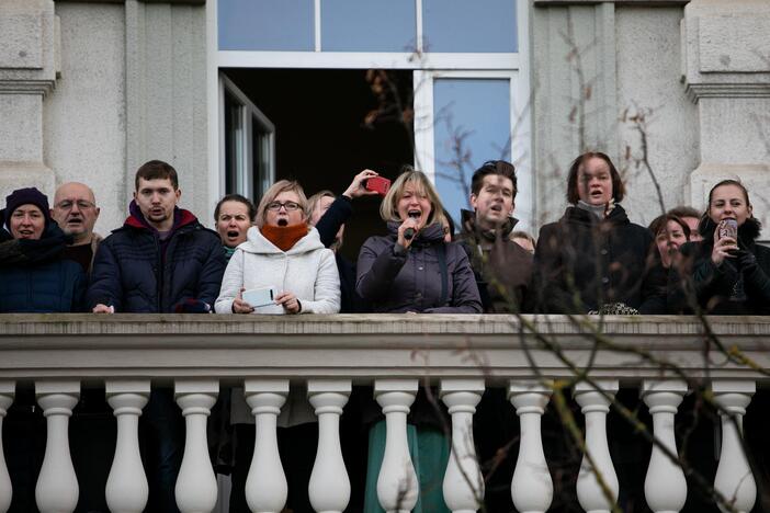 LMTA surengė protesto akciją „Šauksmas“