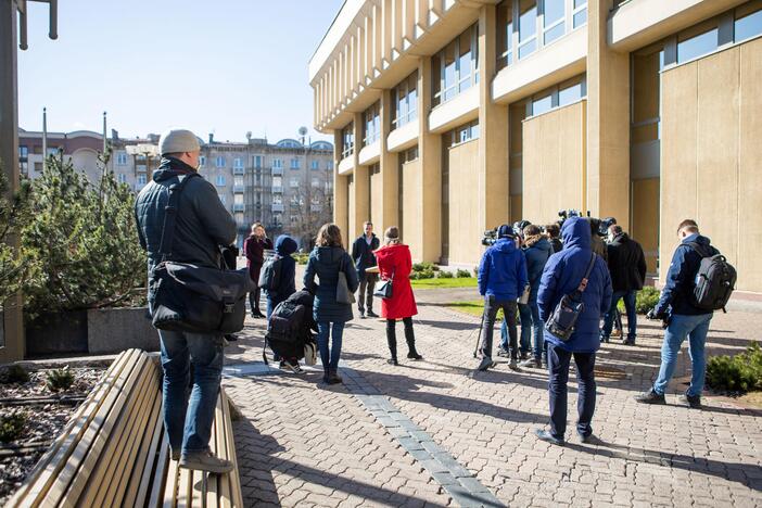 Seimo opozicijos atstovų spaudos konferencija