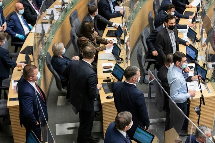 Seimas kitą savaitę posėdžiaus nuotoliniu būdu