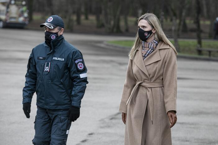 Spaudos konferencija dėl policijos darbo