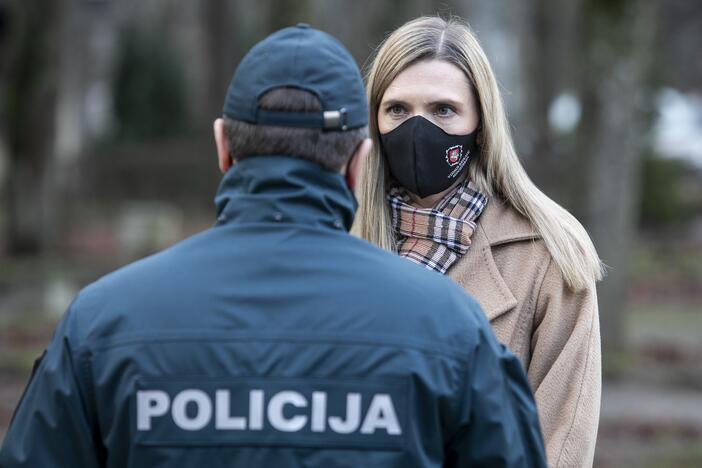 Spaudos konferencija dėl policijos darbo