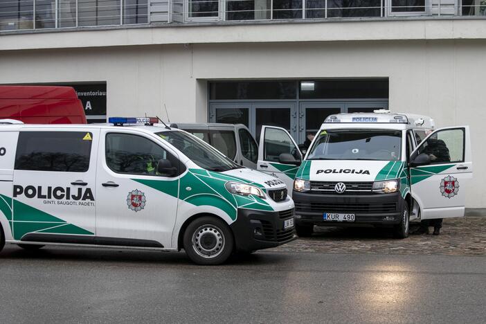 Spaudos konferencija dėl policijos darbo