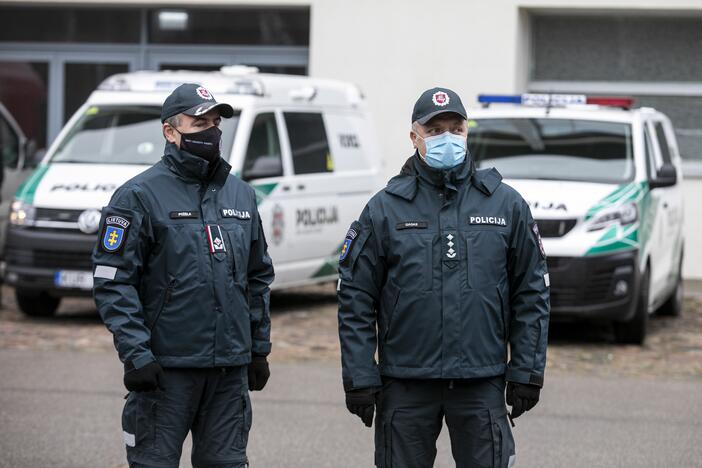 Spaudos konferencija dėl policijos darbo