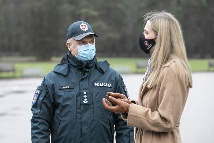 Spaudos konferencija dėl policijos darbo