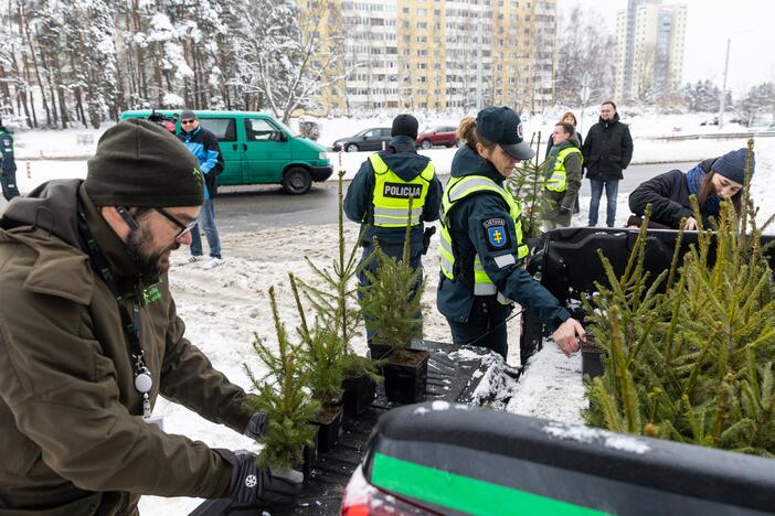 Policijos ir miškininkų akcija Vilniuje