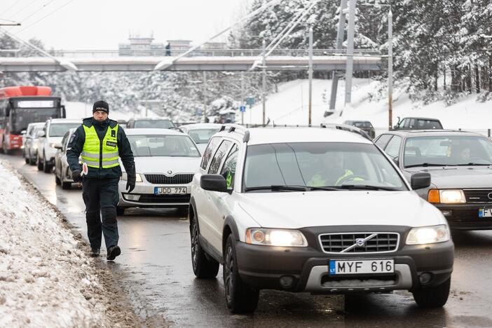 Policijos ir miškininkų akcija Vilniuje