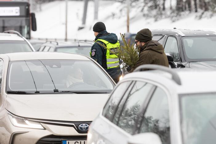 Policijos ir miškininkų akcija Vilniuje